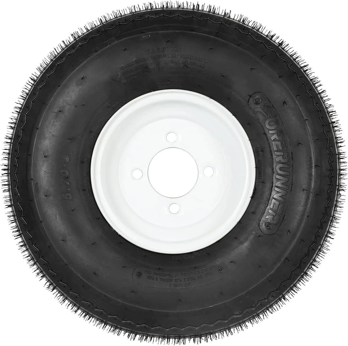 8 White Wheel Bias Trailer Tire Set of 2 I4984