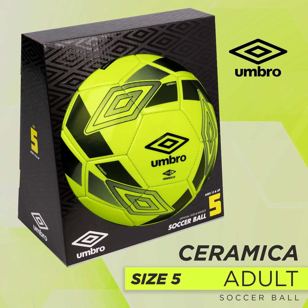Size 5 Youth Soccer Ball, Yellow L799
