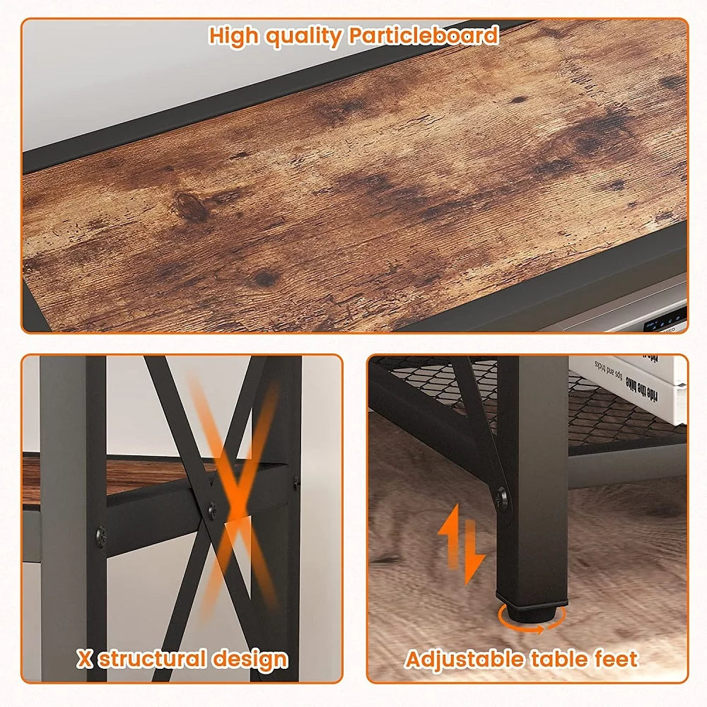 Wood TV Stand up to 75 Inch H749