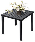 Black Metal Patio Side Table P319