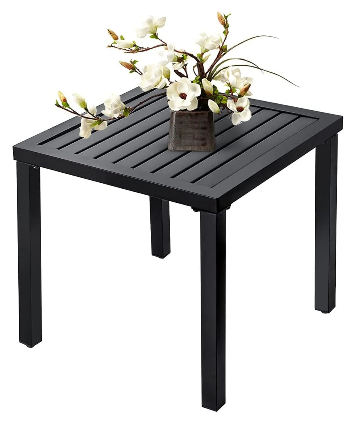 Black Metal Patio Side Table P319