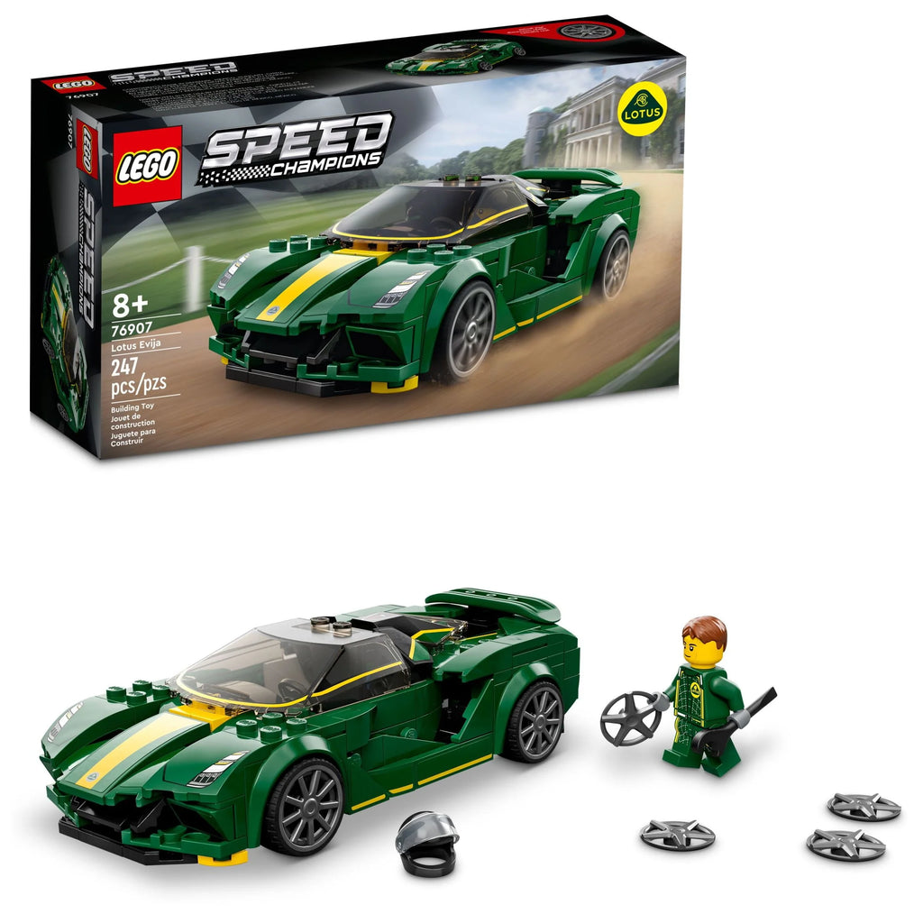 Race Car Toy Model with Racing Driver Minifigure X19013