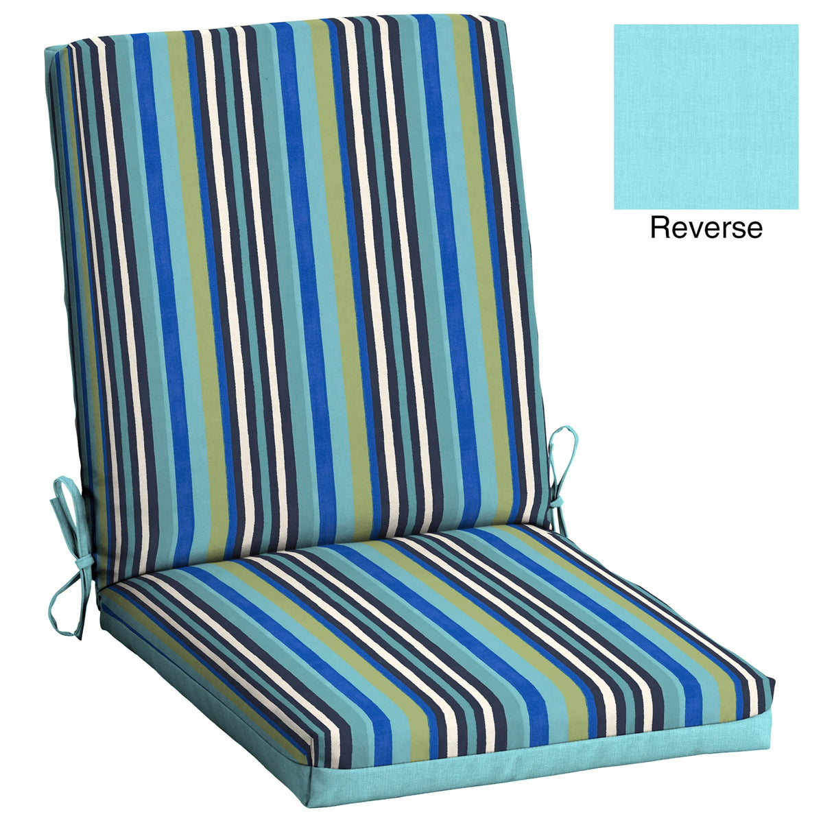 Multi-color Stripe Patio Chair Cushion N207
