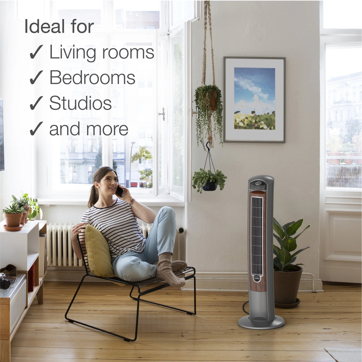42 Tower Fan with Ionizer, Timer and Remote M5766