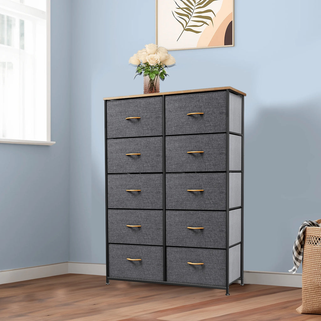 10 Drawer Fabric Storage Dresser Y5873