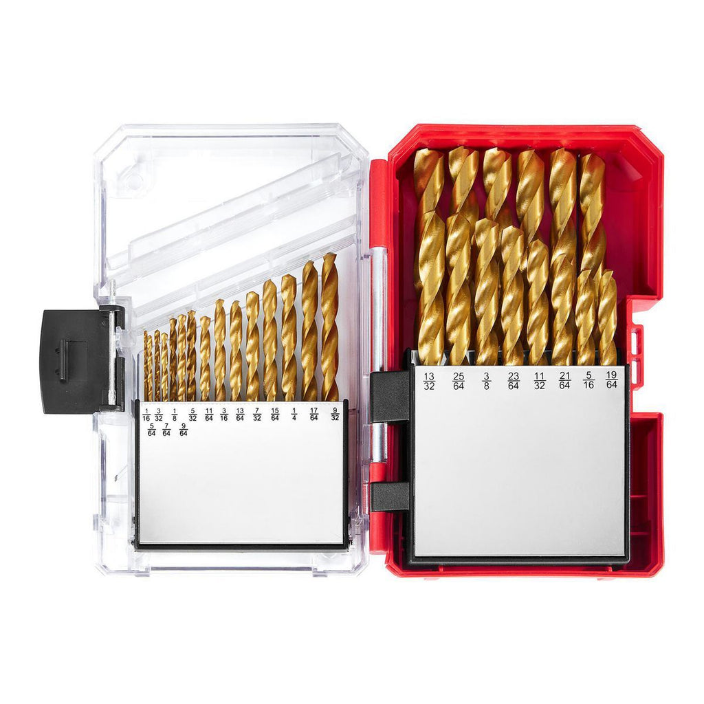 Titanium High-Speed Steel Drill Bit Set, 29-Piece S575