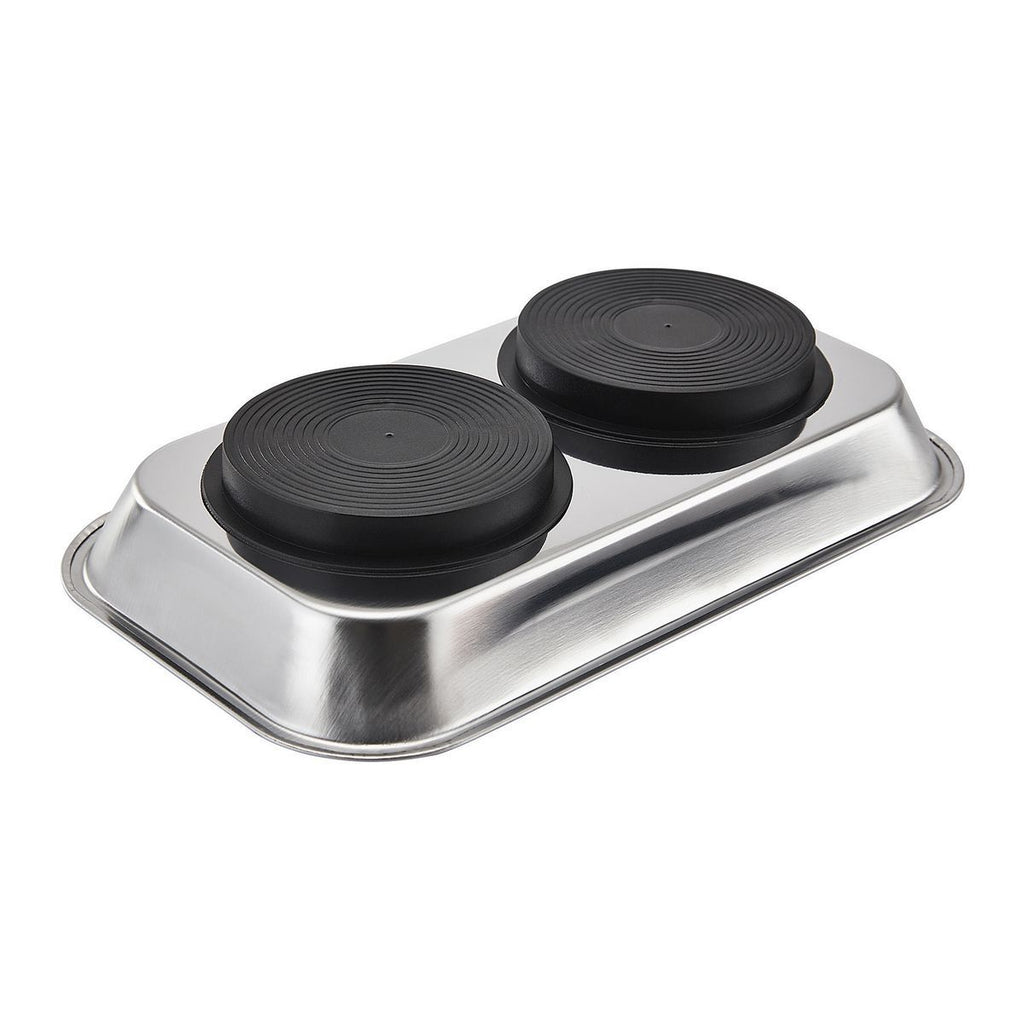 9-1/2 in. x 5-1/2 in. Magnetic Stainless Steel Parts Tray C85125
