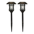 8 Lumen 19 in. Solar LED Glass Pathway Lights, 2 Pack G777640