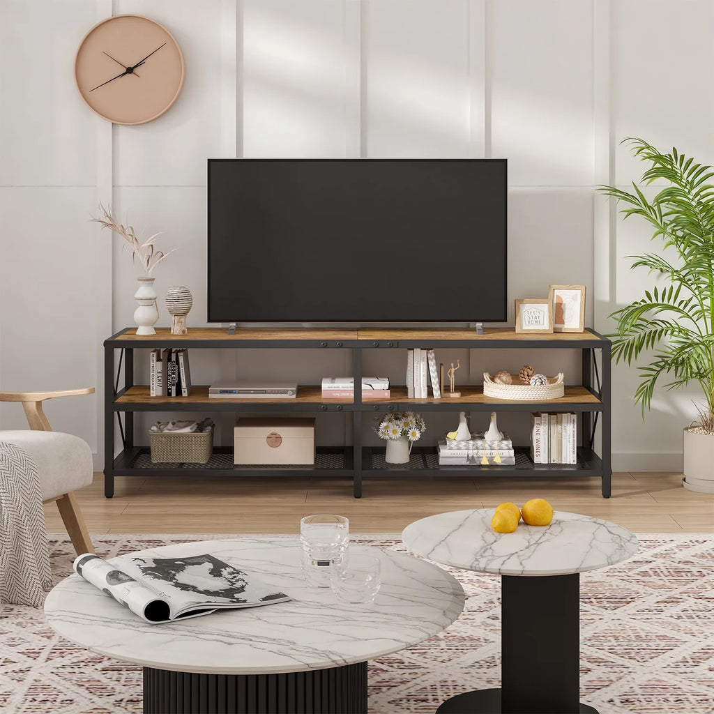 Wood TV Stand up to 75 Inch H749