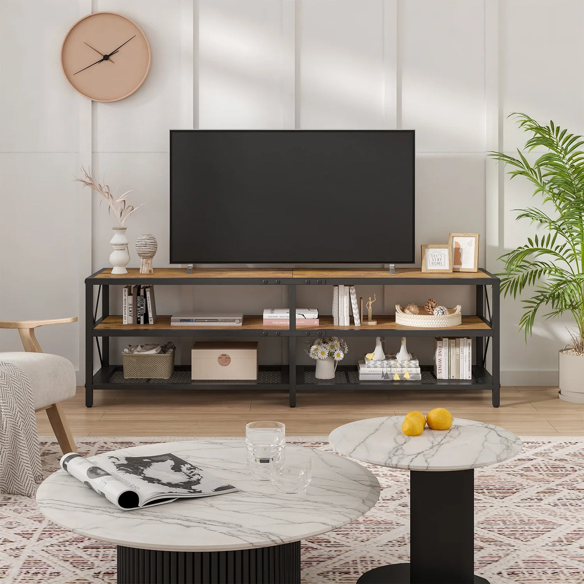 Wood TV Stand up to 75 Inch H749