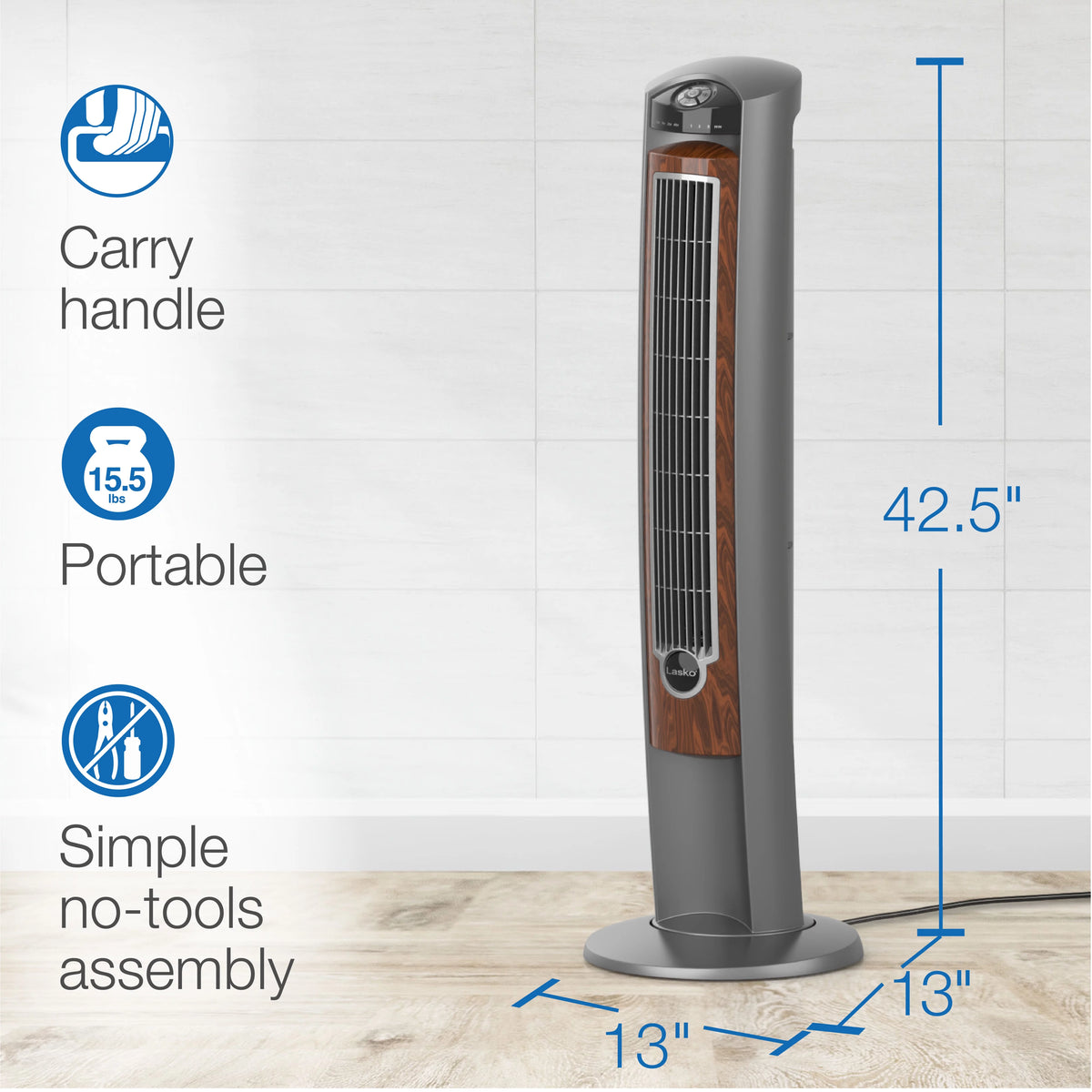 42 Tower Fan with Ionizer, Timer and Remote M5766