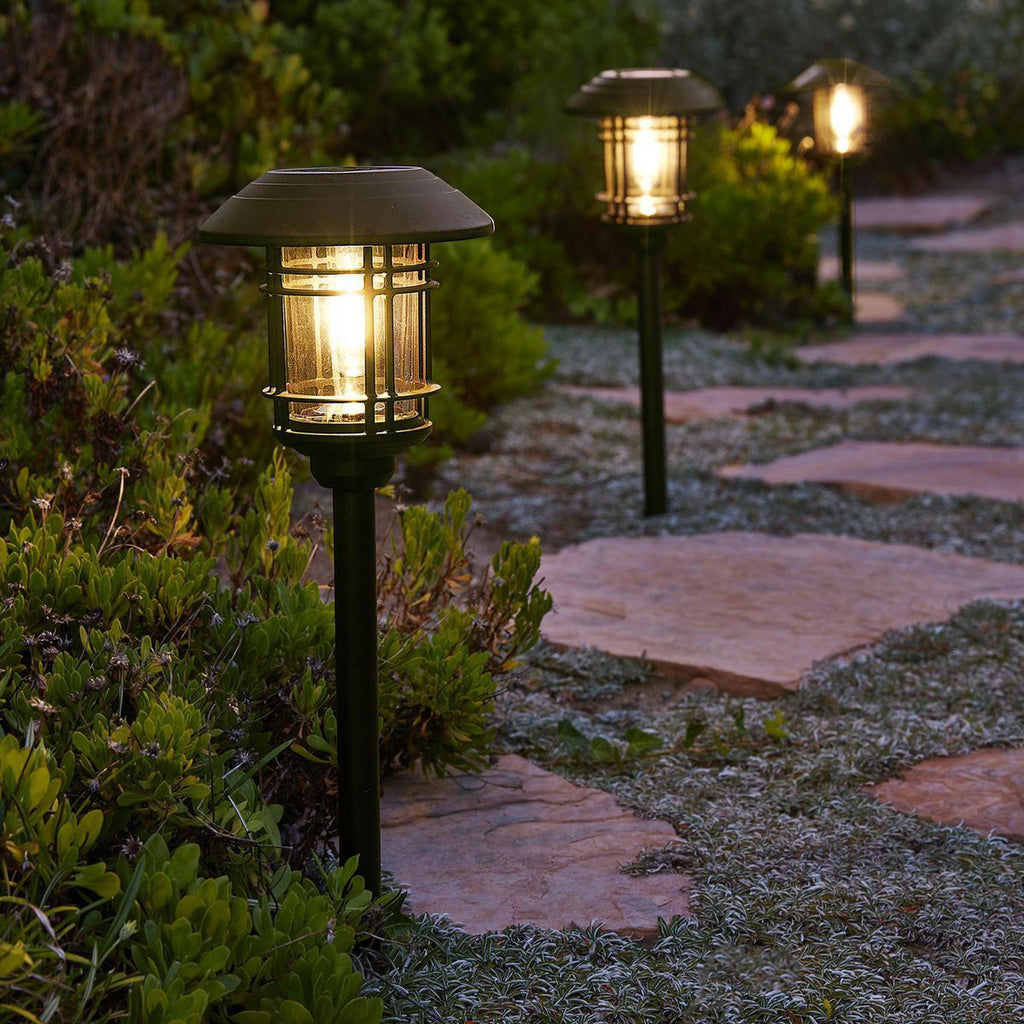 8 Lumen 19 in. Solar LED Glass Pathway Lights, 2 Pack G777640
