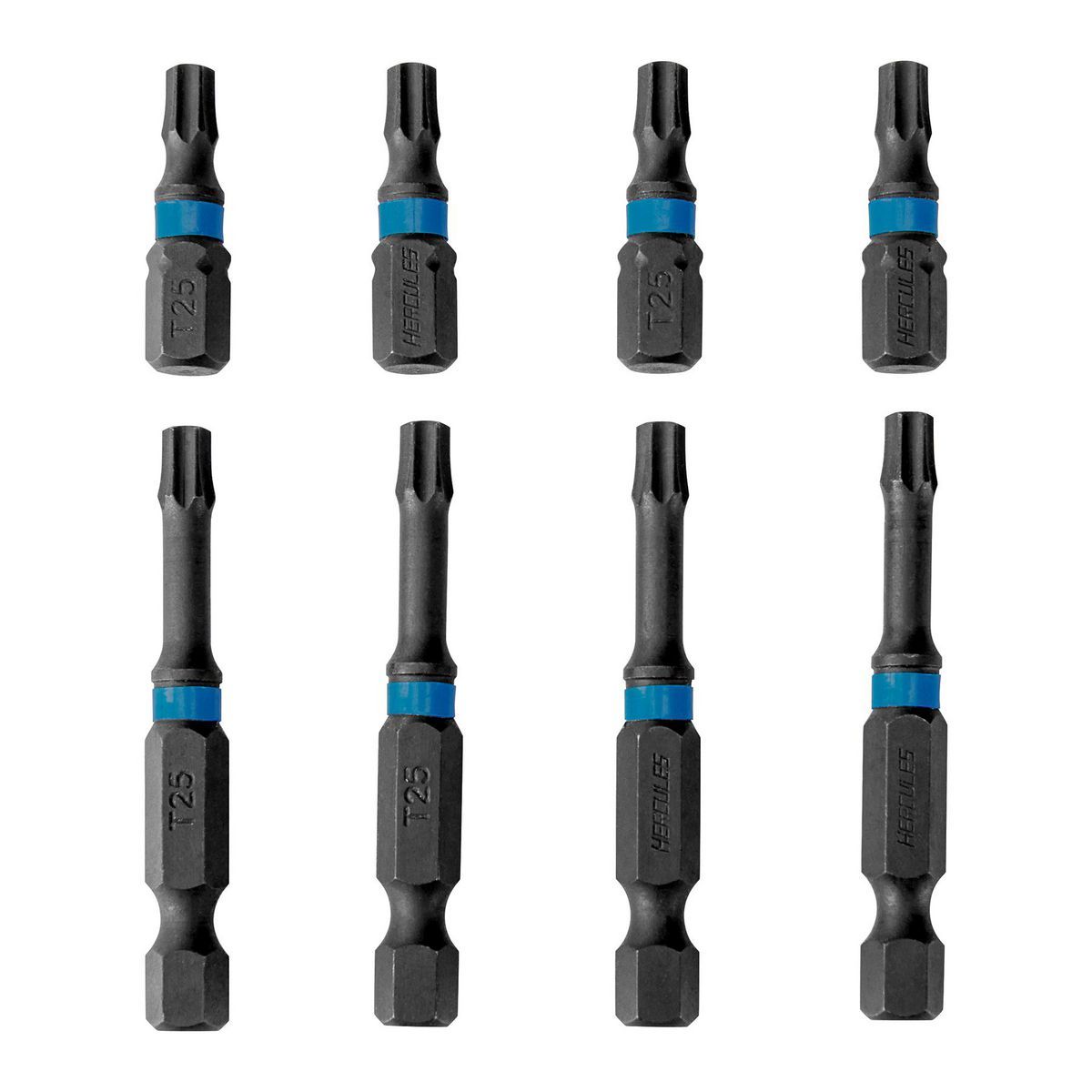 Steel 1 in. and 2 in. Star Bit Set, 8-Piece M9234